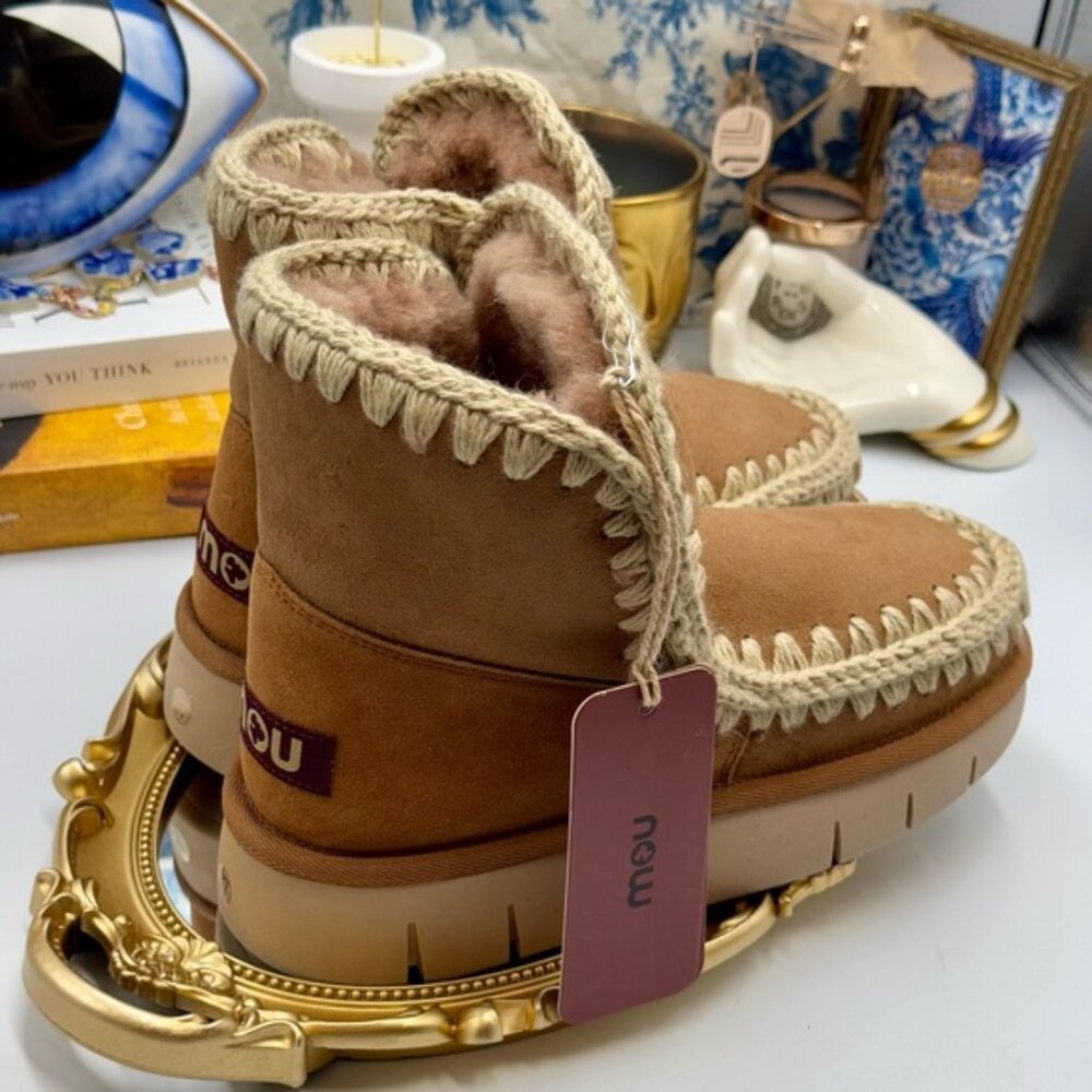 🆕 MOU 🧿 NWT WOB Cognac Eskimo 18 BOUNCE, Sz EU 37 - Picture 7 of 14